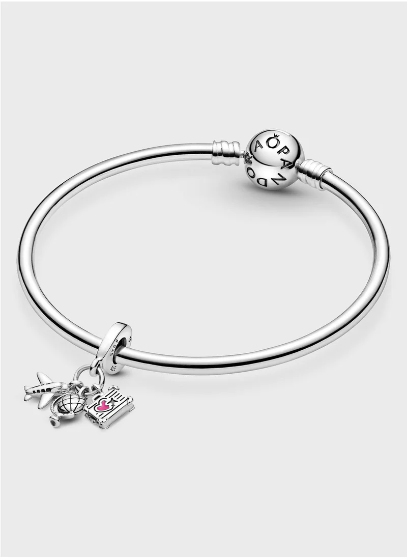 PANDORA Airplane, Globe & Suitcase Dangle Charm