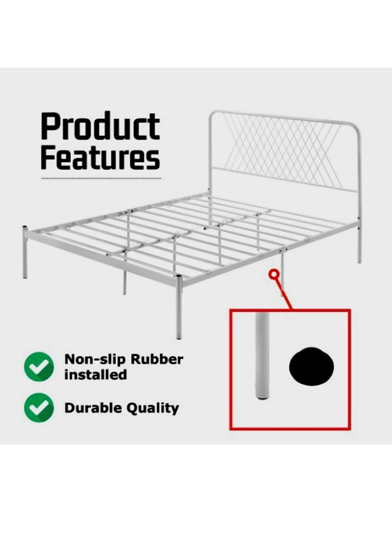 Living Steel Bed With Thick Steel Base 200*90*115cm  - Image 5