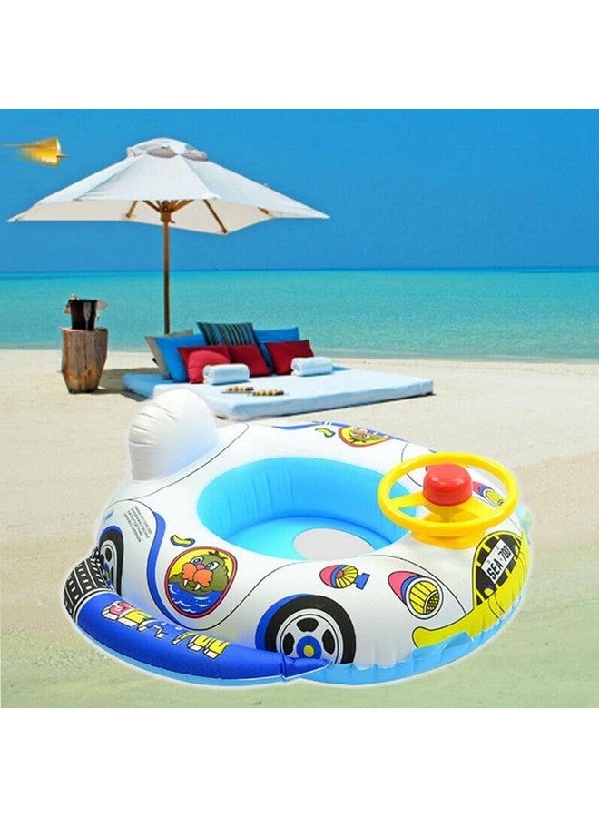 Brand Conquer Swimming Tube for Kids Baby Swimming Tube Safe Anti-flip Inflatable Swimming Floats for Kids Swimming Pool Tube Swimming Ring Baby Float (Swimming Tube Blue) - Image 3