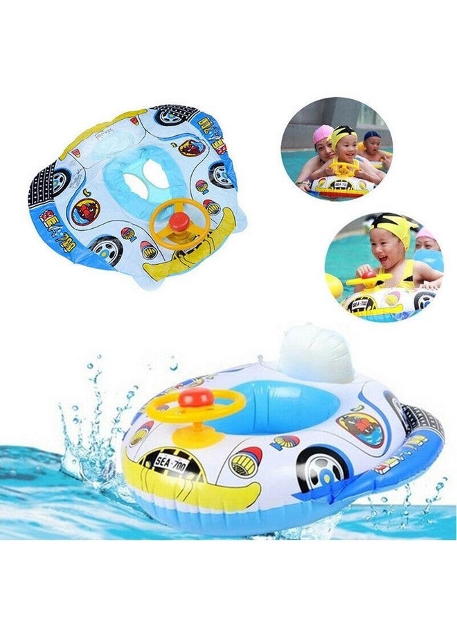 Brand Conquer Swimming Tube for Kids Baby Swimming Tube Safe Anti-flip Inflatable Swimming Floats for Kids Swimming Pool Tube Swimming Ring Baby Float (Swimming Tube Blue) - Image 4