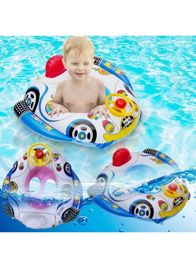 Brand Conquer Swimming Tube for Kids Baby Swimming Tube Safe Anti-flip Inflatable Swimming Floats for Kids Swimming Pool Tube Swimming Ring Baby Float (Swimming Tube Blue) - Image 1