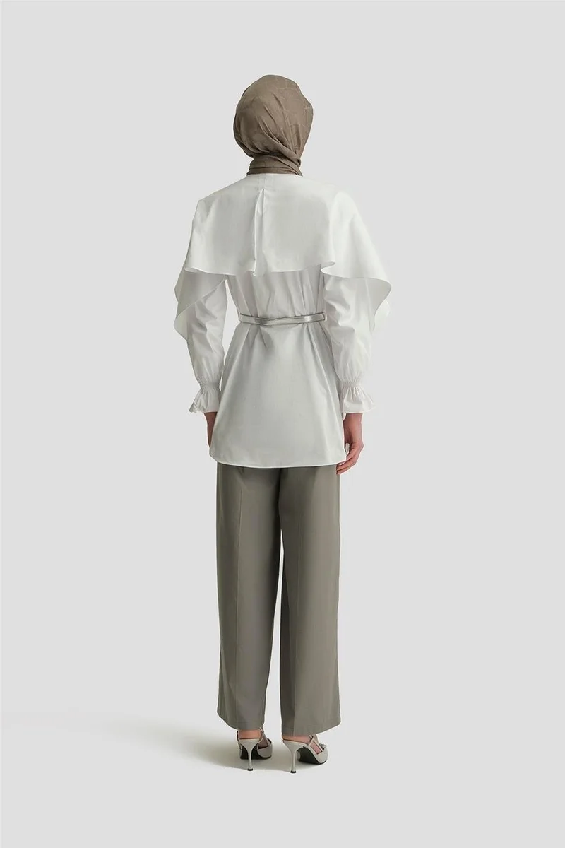 ARMINE High Waist Palazzo Pants 25Y2812 Gray