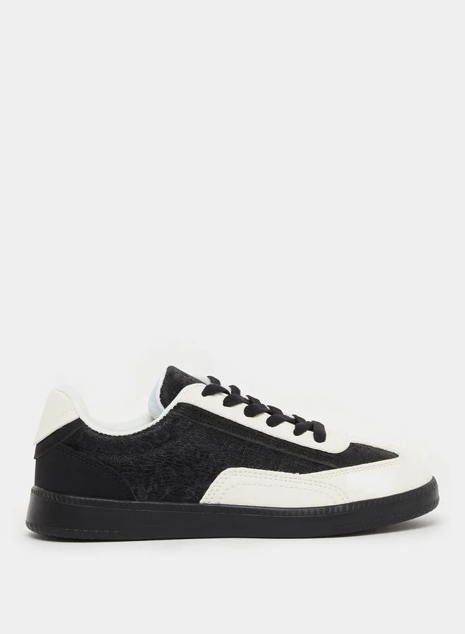 Styli Styli Color Block Lace Up Sneakers