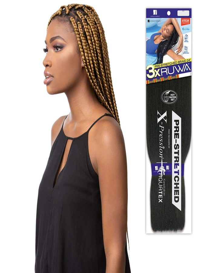 x-pression Sensationnel Synthetic Hair Braids XPRESSION 3X Ruwa Pre-Stretched Braid 24" (5 Packs, 30) - Image 3