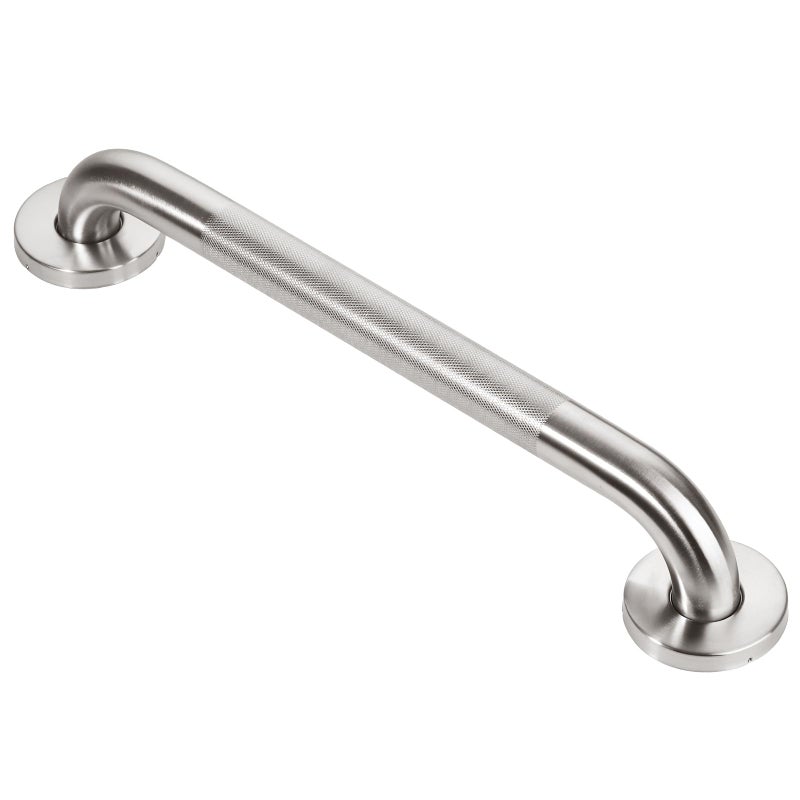 Jakarda 16inch Textured Handicap Grab Bar for Shower Shower Handles for Elderly Shower Grab Bars for Seniors with Concealed Screws Brushed Nickel - Image 2