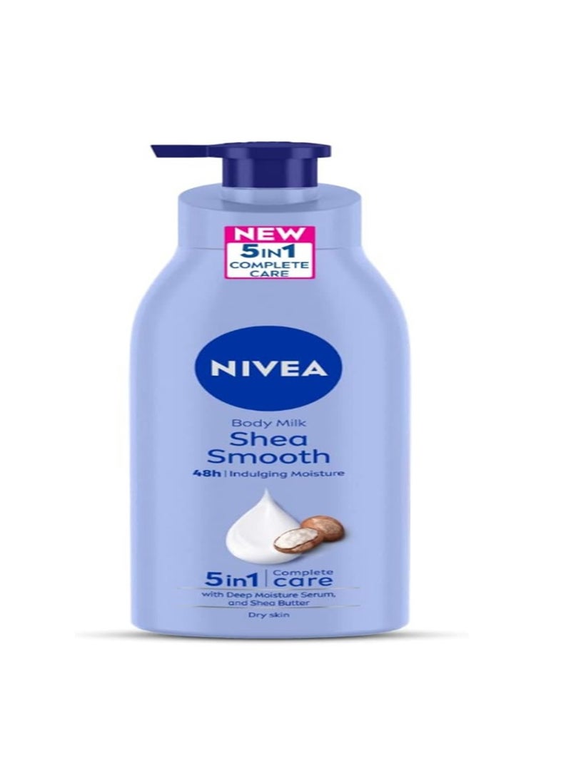 Nivea Smooth Body Lotion, Shea Butter, Dry Skin 400ml - Image 1
