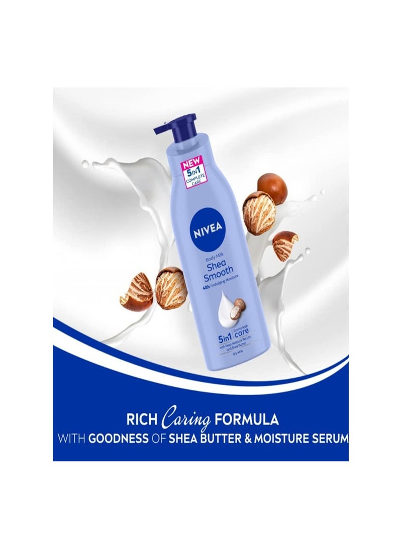 Nivea Smooth Body Lotion, Shea Butter, Dry Skin 400ml - Image 2