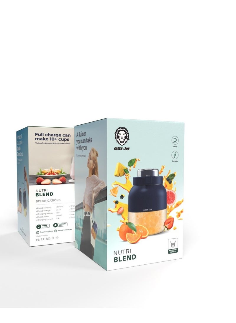 GREEN LION Green Lion 500ml Cordless Mini Juice Blender  - Image 5