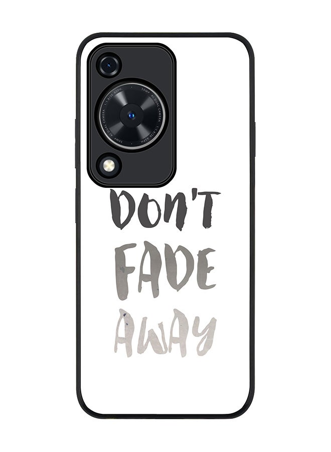 Stylizedd Rugged Black edge case for Huawei nova Y72 / Huawei Enjoy 70 4G, Slim fit Case Flexible Rubber Edges Anti Drop TPU Gel Thin Cover - Don’t Fade Away - Image 1