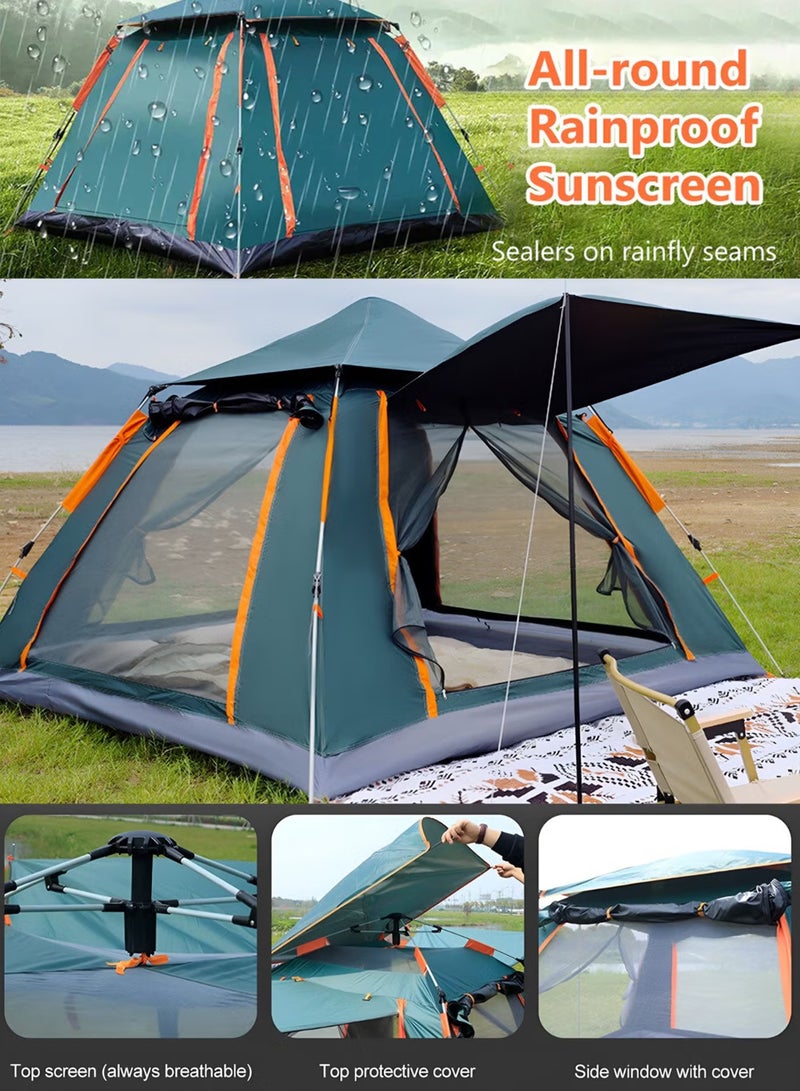 DBLEW Automatic Pop-Up Camping Tent | 3–4 Persons | Waterproof, Ventilated, Easy Setup | 210×210×135 cm - Image 5