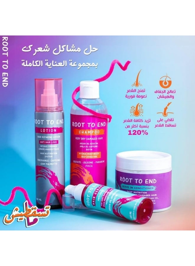 Root To End ADVANCED shampoo for dry and damaged hair 500ML (Packaging may vary) - Image 4
