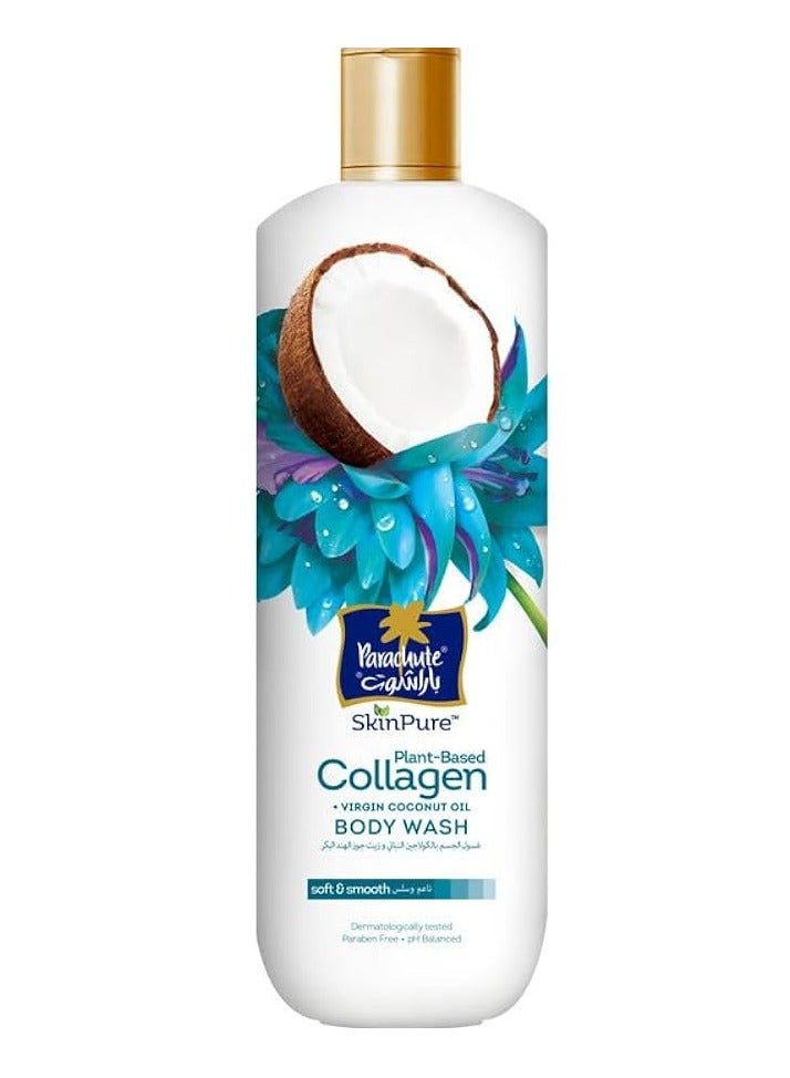 Parachute Skin pure Plant-Based Collagen Virgin Coconut Oil Body Wash - Soft & Smooth 400ml