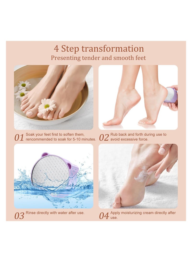 SYOSI Glass Foot File Callus Remover, 2PCS Innovative Nano Crystal Feet Scrubber for Travel Use, Dead Skin Remover, Durable Foot Buffer Pedicure Tool, Hygienic Pedicure Tool, Smooth Feet - Image 5