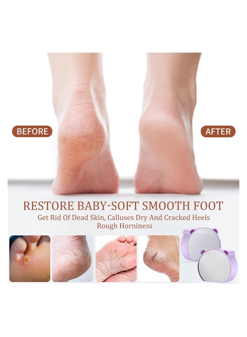 SYOSI Glass Foot File Callus Remover, 2PCS Innovative Nano Crystal Feet Scrubber for Travel Use, Dead Skin Remover, Durable Foot Buffer Pedicure Tool, Hygienic Pedicure Tool, Smooth Feet - Image 4