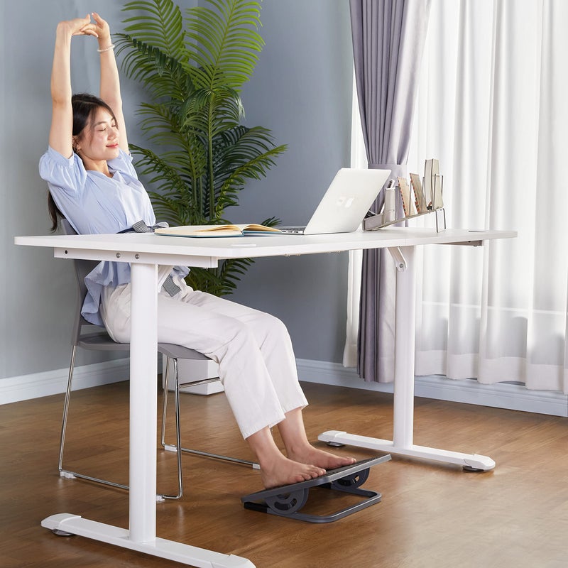 EUREKA ERGONOMIC Tilt Adjustable Footrest, Foot Rest for Under Desk at Work with Massage Surface, Office Foot Rest Under Desk with 20 Degree Tilt No Locking, Metal Frame - Image 2