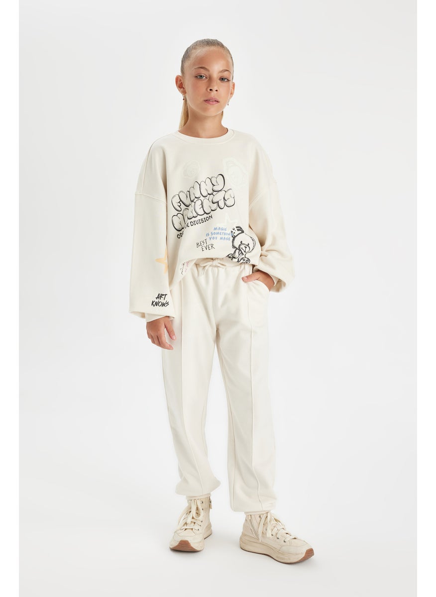 DeFacto - Girl Elastic Waist Leg Pocketed Basic Jogger Sweatpants - Image 1