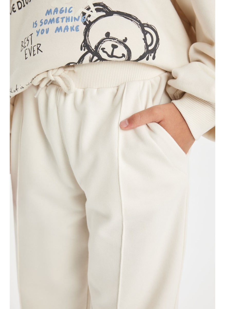 DeFacto - Girl Elastic Waist Leg Pocketed Basic Jogger Sweatpants - Image 1