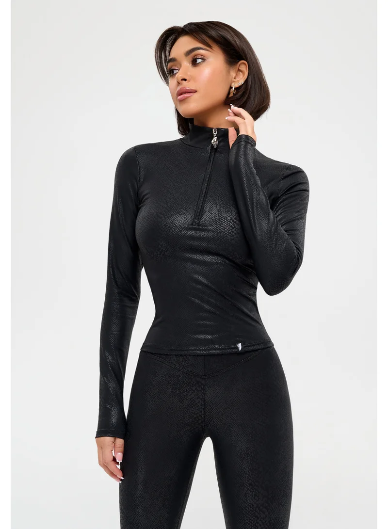 Bona Fide  Rashguard Snake Sport Long Sleeve Gym Top for Women for Women | Best Price UAE
