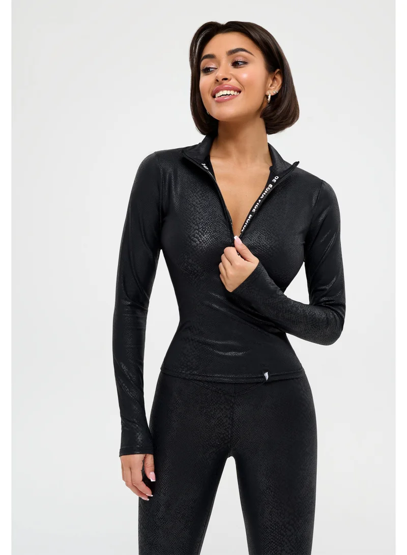 Bona Fide  Rashguard Snake Sport Long Sleeve Gym Top for Women for Women | Best Price UAE
