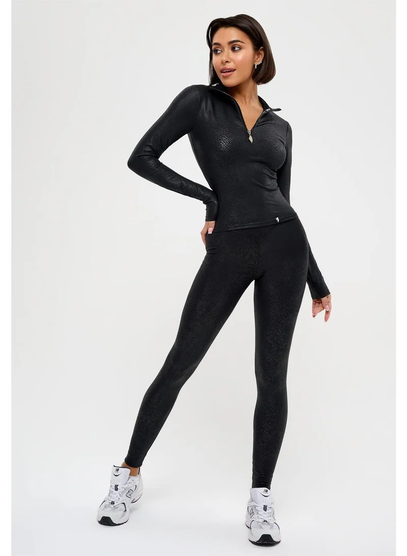 Bona Fide  Rashguard Snake Sport Long Sleeve Gym Top for Women for Women | Best Price UAE