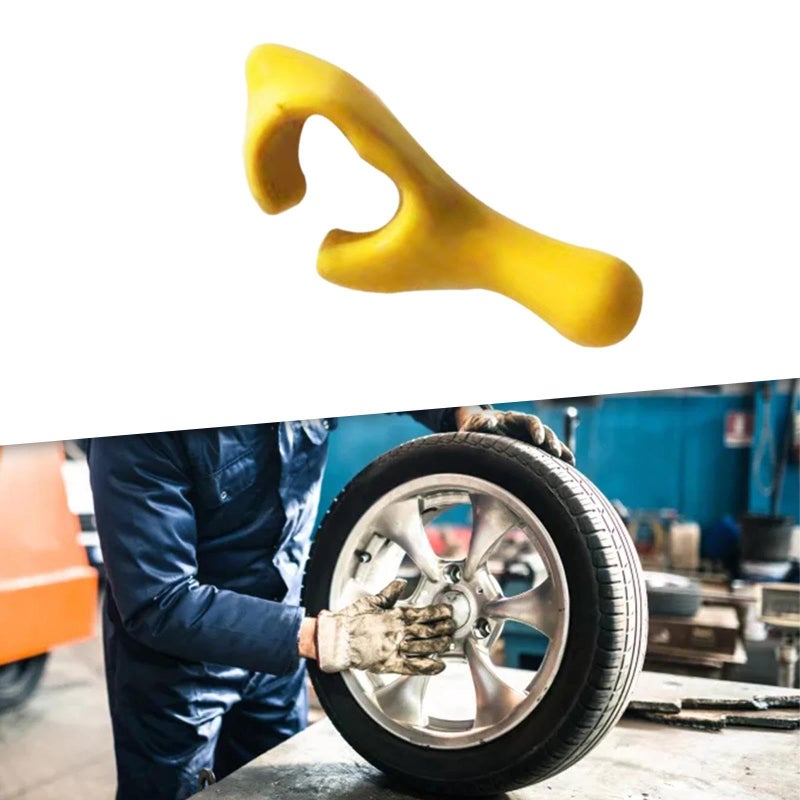 Cast Iron Tire Opener Bead Holder Retainer for Car Motorbike Wheel Change Yellow - Image 4