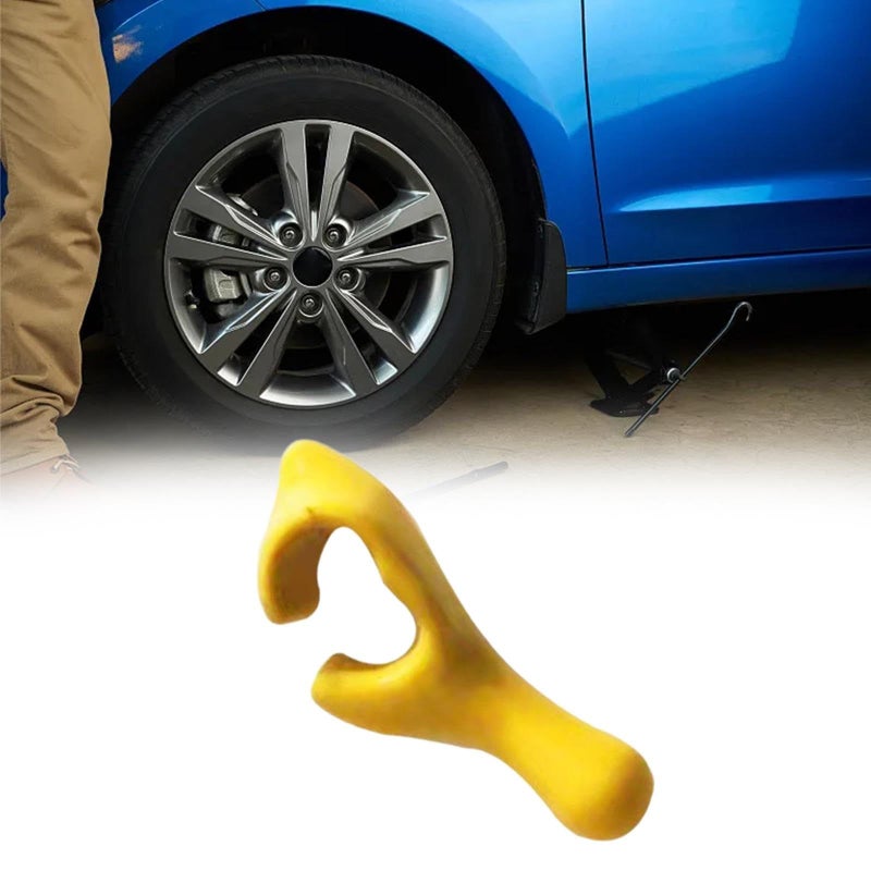 Cast Iron Tire Opener Bead Holder Retainer for Car Motorbike Wheel Change Yellow - Image 3