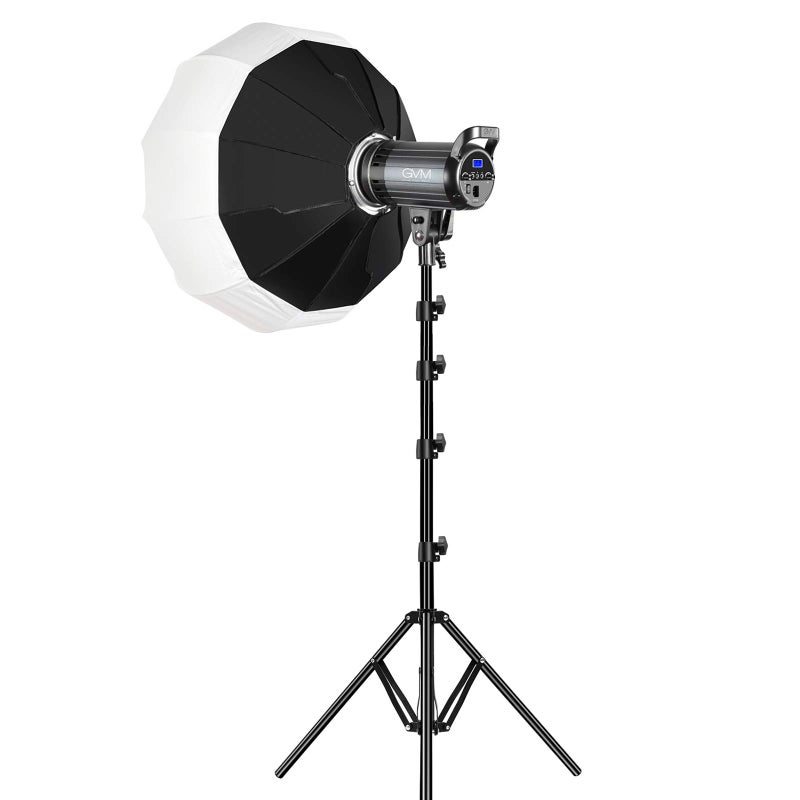 GVM Great Video Maker Bi-Color LED Light, 100W Photography Lighting with Bowens Mount, APP Control System, Lantern Softbox Lighting Kit for YouTube Outdoor Studio, Dimmable 3200K-5600K, CRI 97+ - Image 1