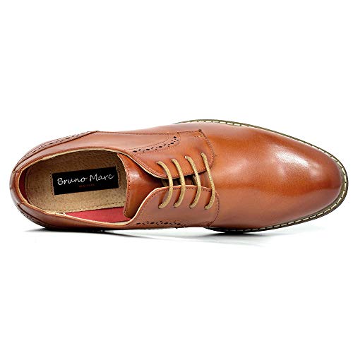 Bruno Marc Men's Leather Lined Dress Oxfords Shoes,Size 15,Brown,PRINCE-16 - Image 3