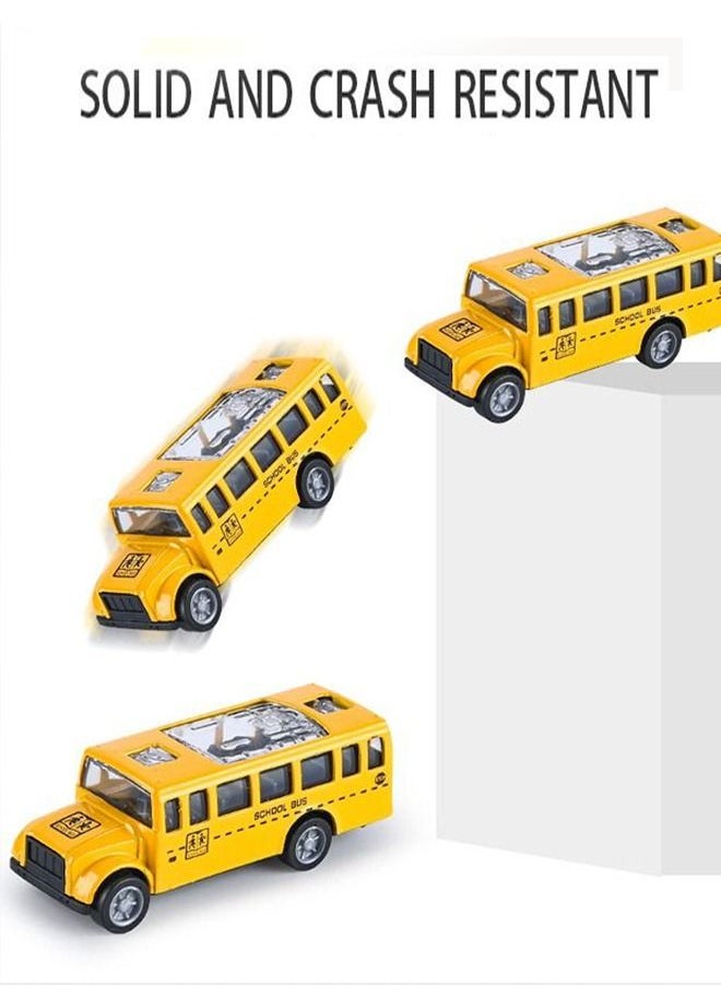 Gas Station Toy with 6 Piece Alloy Pull Back Car Driver Pretend Play Toys with Light and Music Educational Gift Toy for Kids