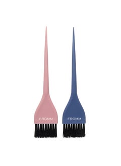 Fromm Color Studio 134 Soft Color Brush 2Pack for Hair Stylist with Tapered Tips for All Color Techniques for Short to Medium Hair 