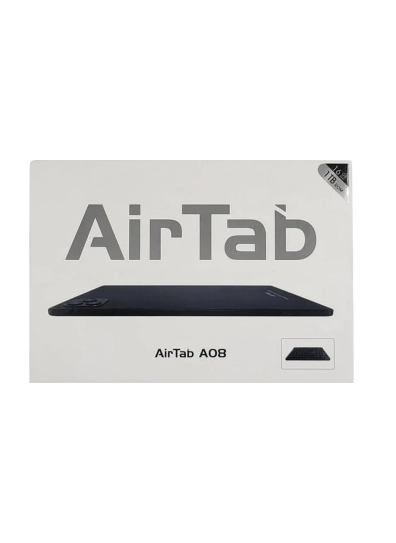 AirTab - AirTab A08 Tablet with Keyboard: 8-Inch FHD IPS Display, 1TB Internal Memory, 16GB RAM, Network 5G and Wifi connectivity, with Powerful 10000mAh Battery. - Image 1
