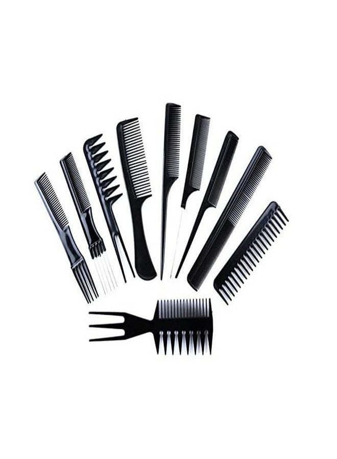 Utkarsh Combo Of Neck Bib Ties With Pocket With Black Hair Cutting Sheet Hairdressing And Professional Hair Styling Combs And Scissors Tools Set - Image 3