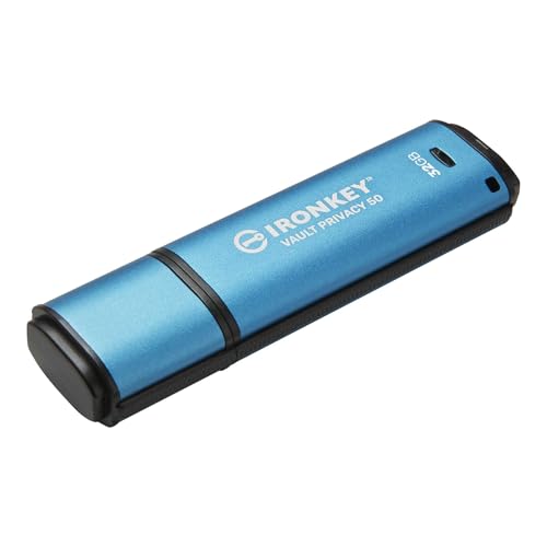 Kingston Ironkey Vault Privacy 50 USB 32GB Flash Drive FIPS 197 Certified XTSAES 256bit BadUSB and Brute Force Protection MultPassword Option IKVP5032GB - Image 3