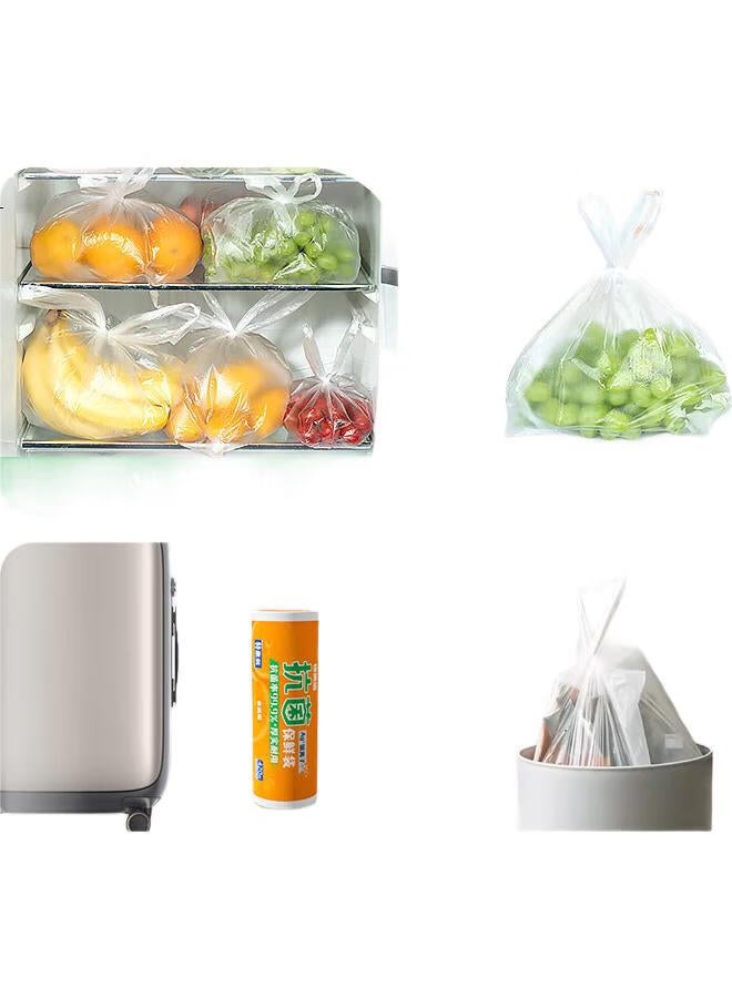 Temeiju Antibacterial Vest Food Storage Bags, Extra Large, Food-Grade Plastic Bags, Handbags, Transparent Disposable, 220 Pieces - Image 3