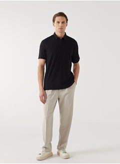 LC WAIKIKI Polo Neck Short Sleeve Men'S Textured T-Shirt  - Image 2