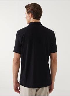 LC WAIKIKI Polo Neck Short Sleeve Men'S Textured T-Shirt  - Image 4