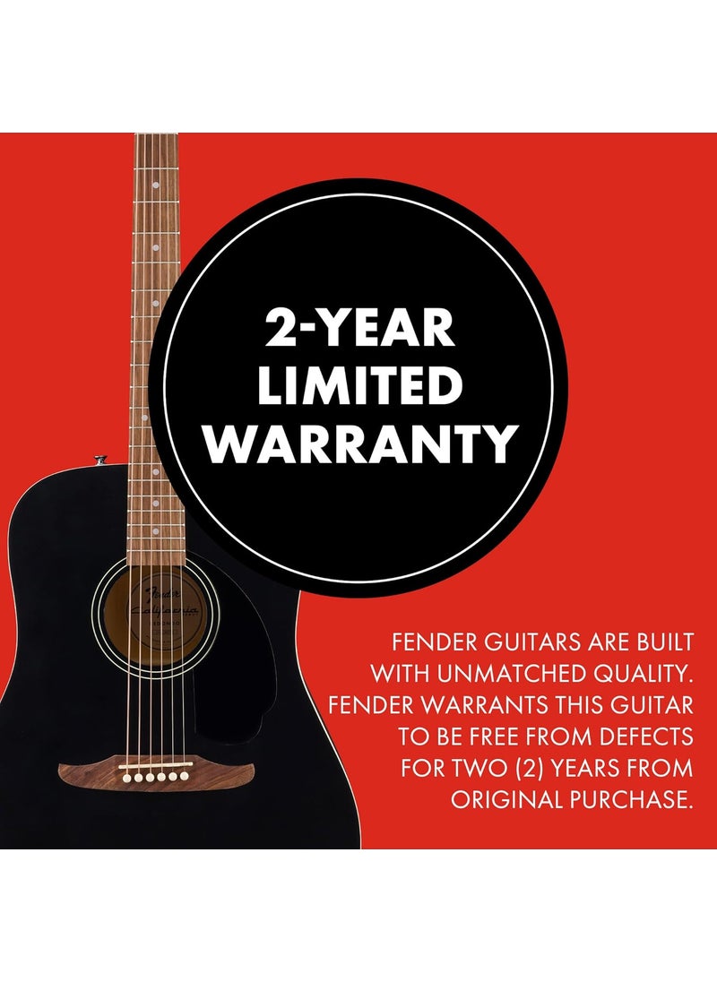 Fender California Debut Redondo Series Acoustic Guitar Beginner Guitar 2Year Warranty Black