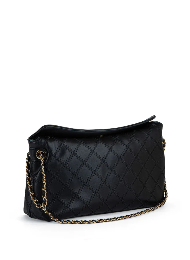 Vincci Women Quilted Shoulder Bag With Chain detail