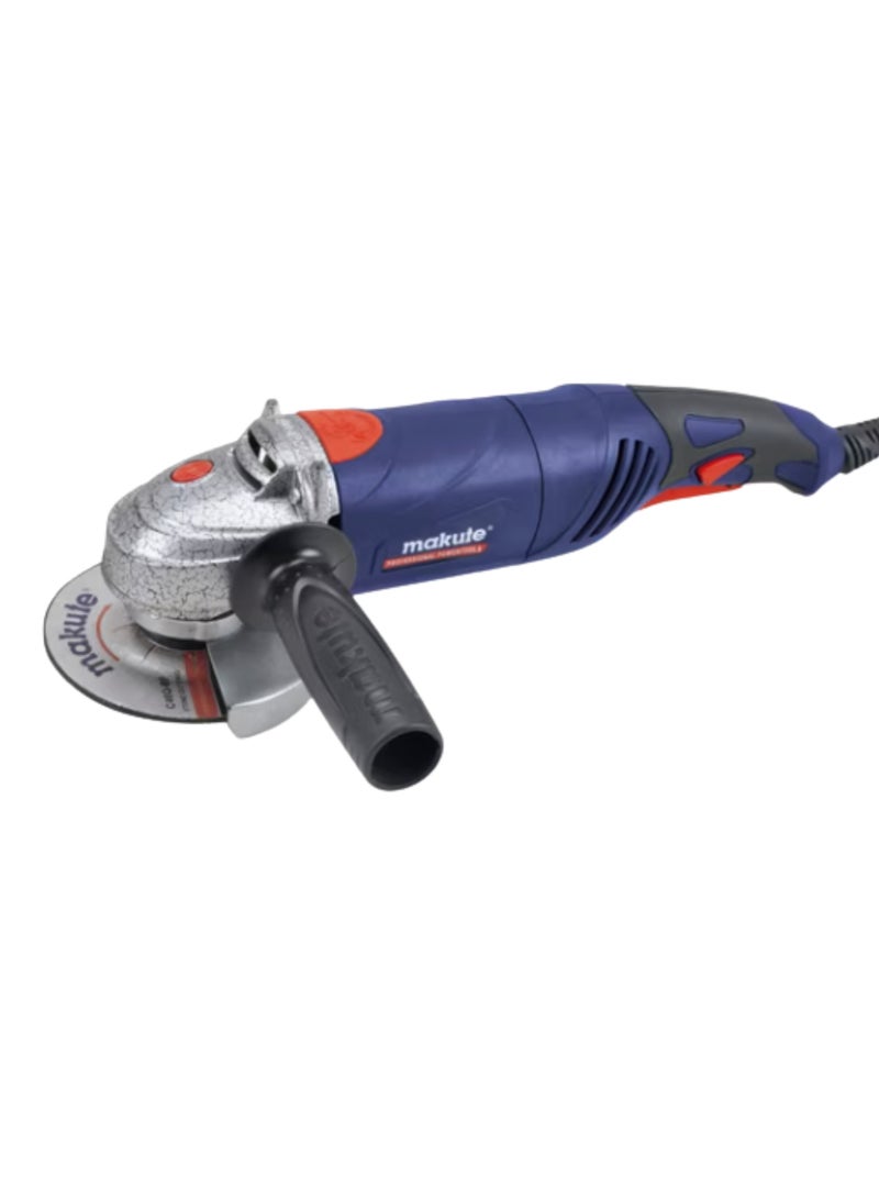 makute 1400W  Angle Grinder with 100mm, 115mm, 125mm Versatile Disc Sizes, 10,800 RPM, M10/M14 Spindle Thread, Shaft Lock System Aluminum Housing - AG007 - Image 1