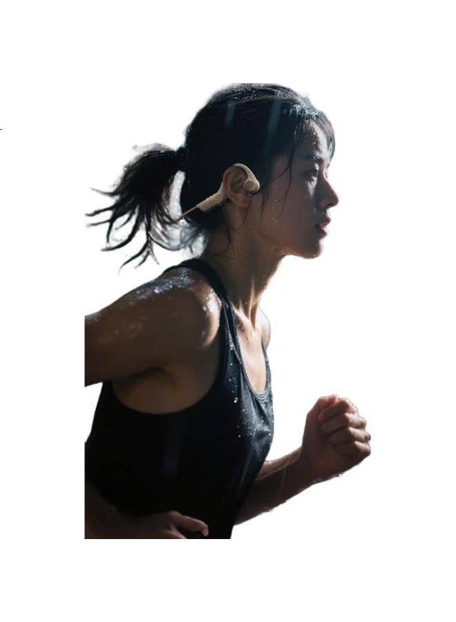 aigo Bone Conduction Bluetooth Sports Headphones, Ip56 Dust And Water Resistant, Open Wireless Earphones, For Cycling And Running, Ear-Hook Style, Long Battery Life, Compatible With Mobile Phone G03, Navy Blue - Image 2