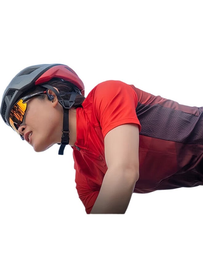 aigo Bone Conduction Bluetooth Sports Headphones, Ip56 Dust And Water Resistant, Open Wireless Earphones, For Cycling And Running, Ear-Hook Style, Long Battery Life, Compatible With Mobile Phone G03, Navy Blue - Image 1