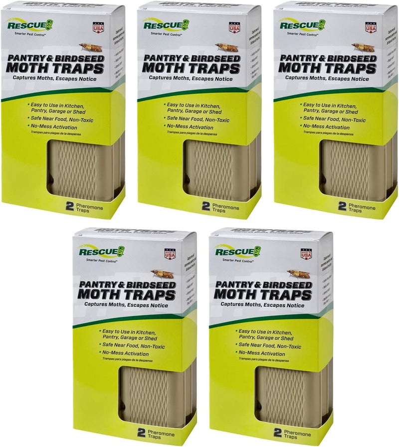 RESCUE ! Pantry & Birdseed Moth Traps - 5 Pack (10 Traps) - Image 1