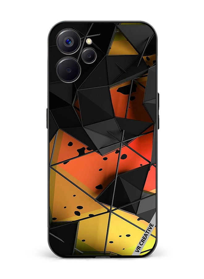 VR CREATIVE Protective Case Cover For Realme 10 5G Abstract Design Multicolour - Image 1