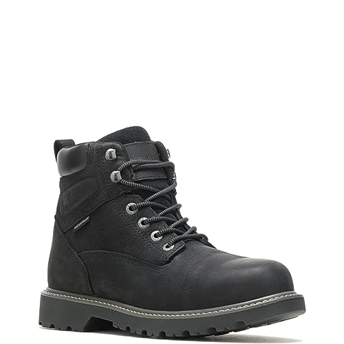 WOLVERINE Men's Floorhand Waterproof Steeltoe 6" Work Boot, Black, 11.5EW - Image 2