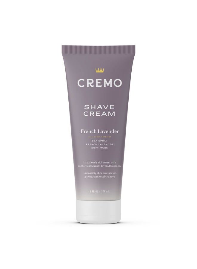 cremo French Lavender Moisturizing Shave Cream, Astonishingly Superior Ultra-Slick Shaving Cream for Women Fights Nicks, Cuts and Razor Burn, 6 Fl Oz - Image 1