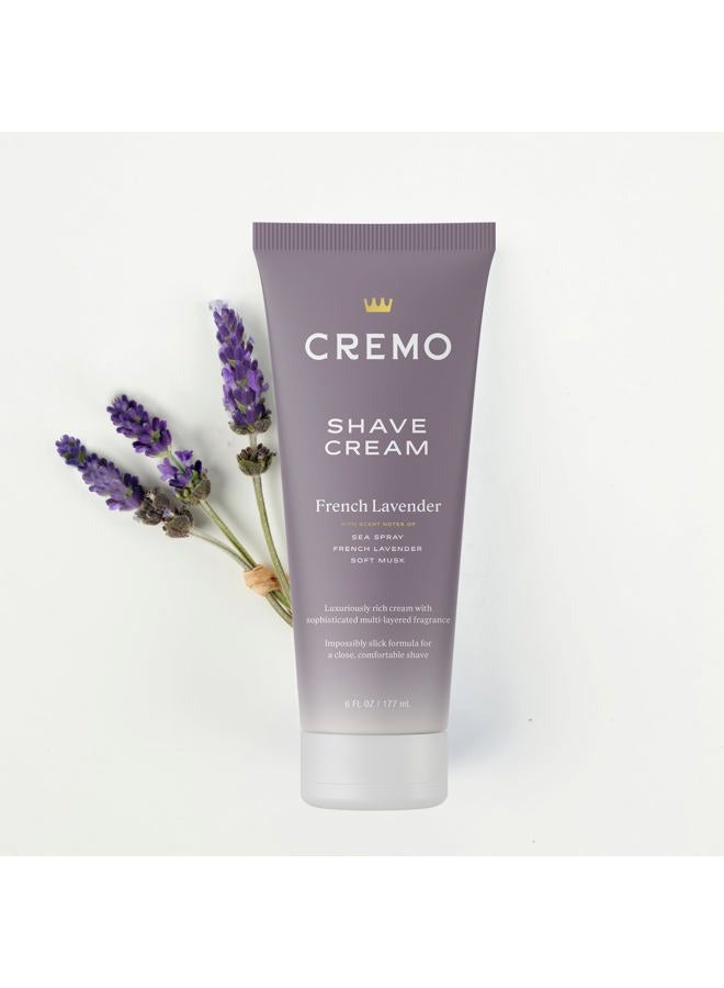 cremo French Lavender Moisturizing Shave Cream, Astonishingly Superior Ultra-Slick Shaving Cream for Women Fights Nicks, Cuts and Razor Burn, 6 Fl Oz - Image 3