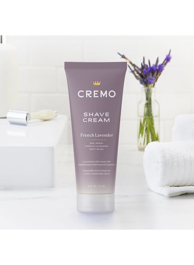 cremo French Lavender Moisturizing Shave Cream, Astonishingly Superior Ultra-Slick Shaving Cream for Women Fights Nicks, Cuts and Razor Burn, 6 Fl Oz - Image 2