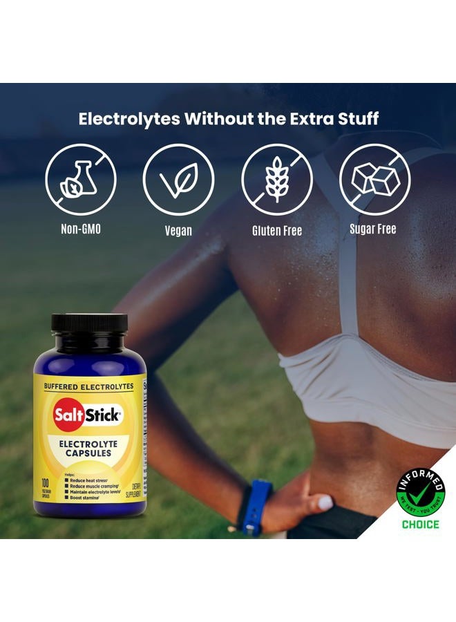 SaltStick Electrolyte Capsules with Vitamin D | Salt Pills with Electrolytes for Running, Endurance Sports Nutrition, Running Supplements | 100 Count Electrolyte Pills - Image 5