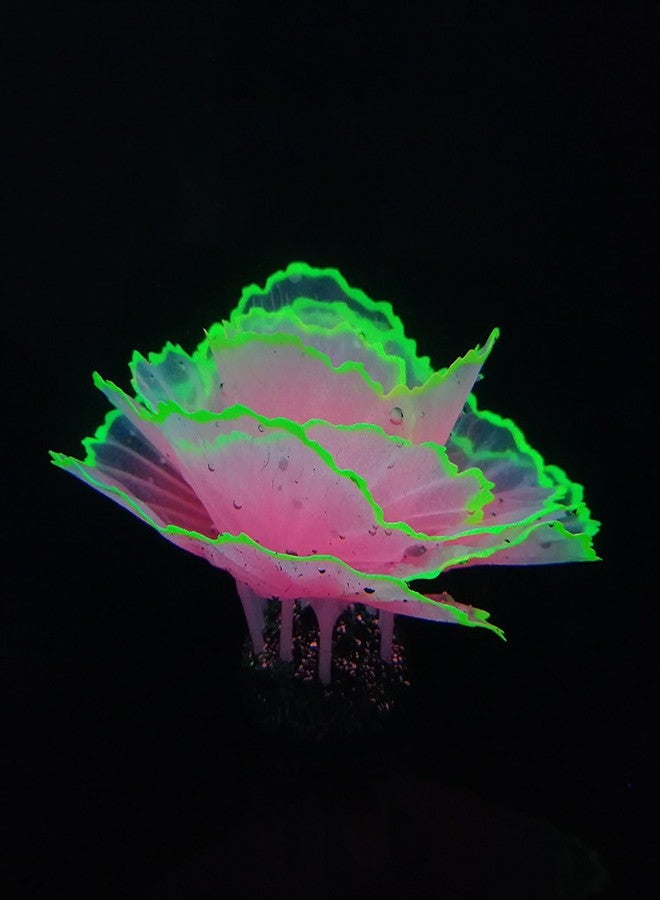 Besimple Aquarium Coral Ornament Glowing Effect Coral Decor Resin Fish Tank Plants Decoration for Aquarium Tank Landscape(Pink) - Image 4