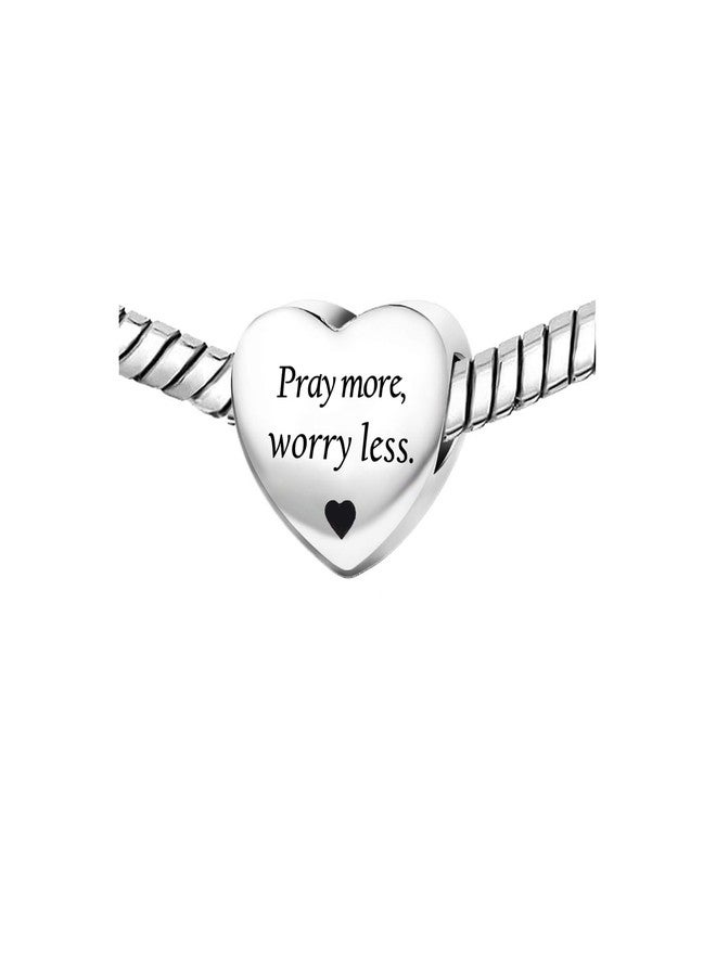 KunBead Holy Bible Birthday Heart Cross Bead Charms for Bracelets Gift for Grandma Sister Mom Best Friend Daughter Mother - Image 3